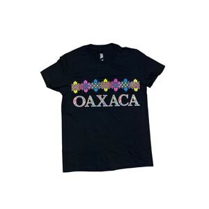 Oaxaca, Mexico Unisex Colorful Souvenir T-Shirt – Black Cotton Tee, Size Small